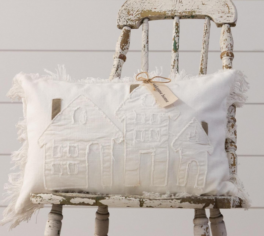 Raggedy Edge Home Pillow