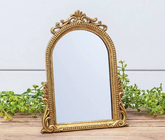 Gold Table Top Mirror