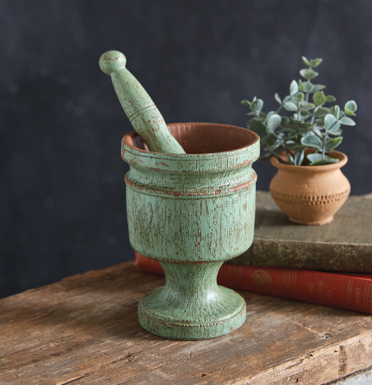 Decorative Mortar and Pestle